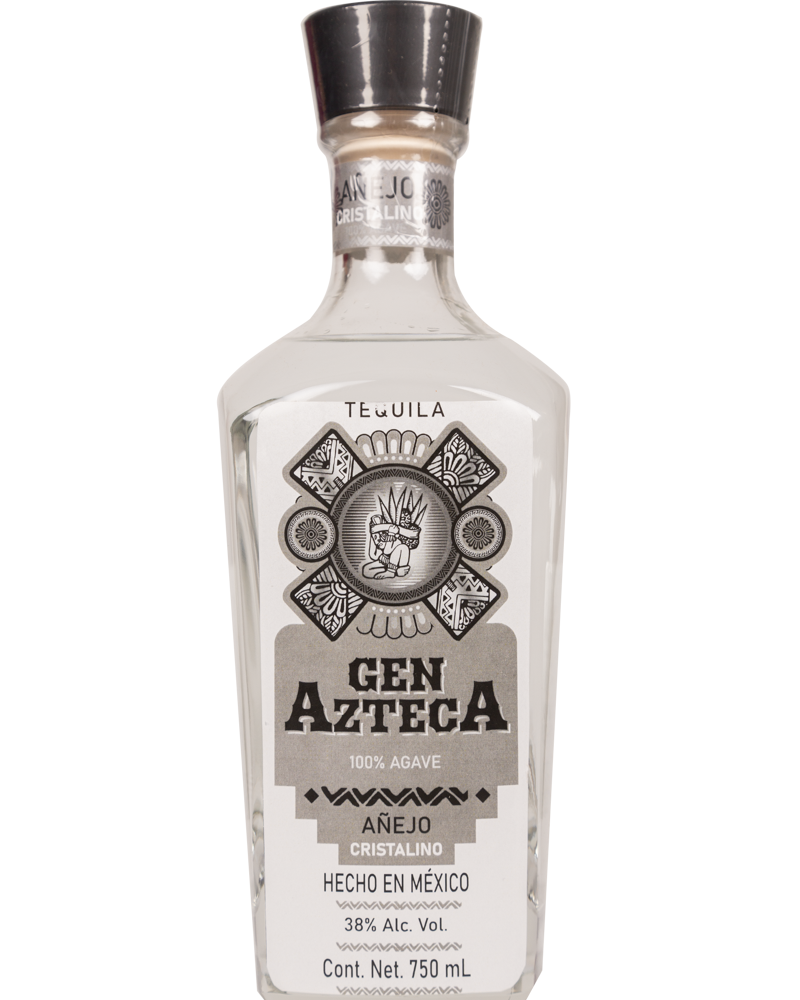 Tequila Gen Azteca Añejo Cristalino