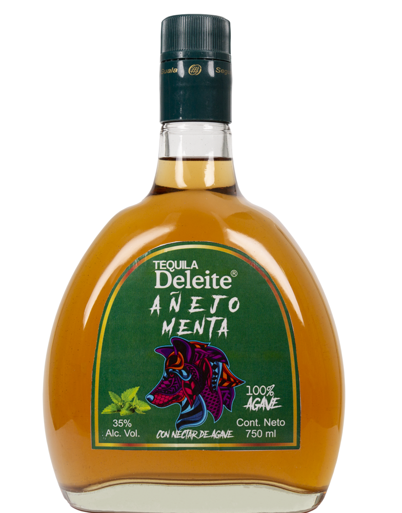 Tequila Deleite Añejo Menta con Néctar de Agave