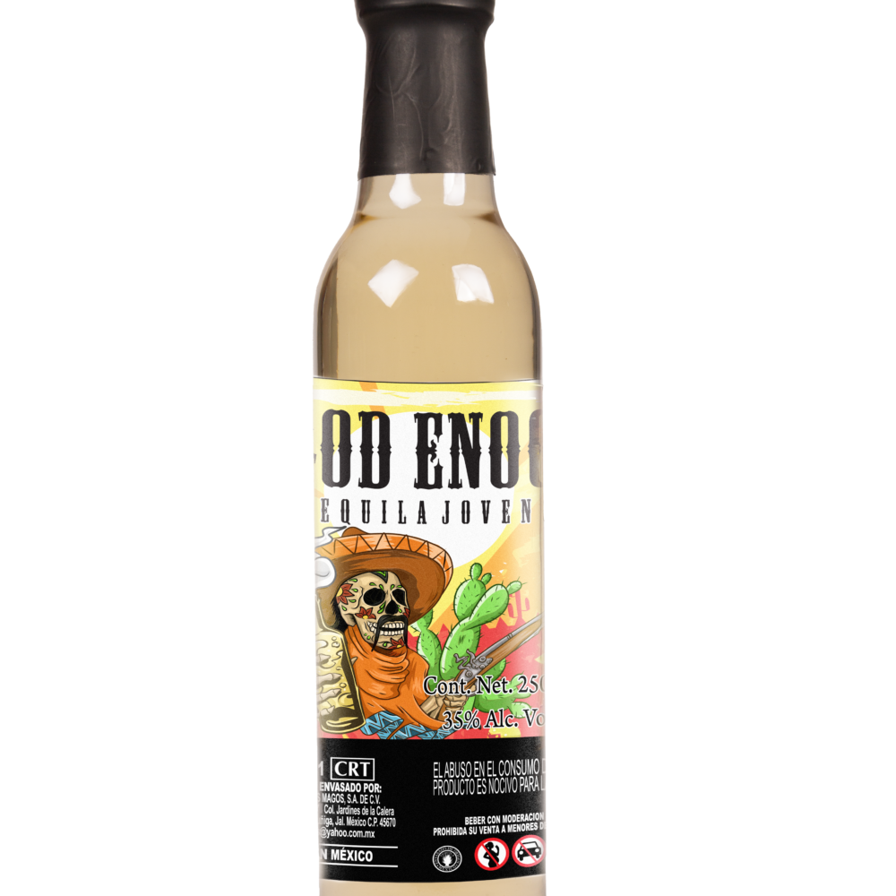 God Enoc Tequila Joven con néctar de Agave (250ml) (Etiqueta Calavera)