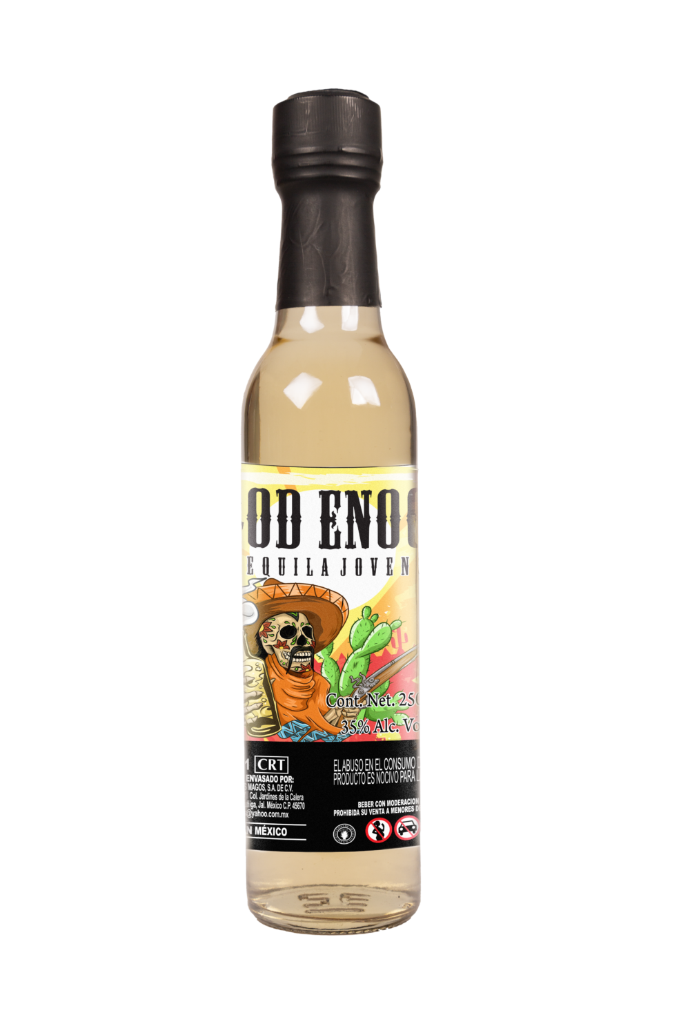 God Enoc Tequila Joven con néctar de Agave (250ml) (Etiqueta Calavera)