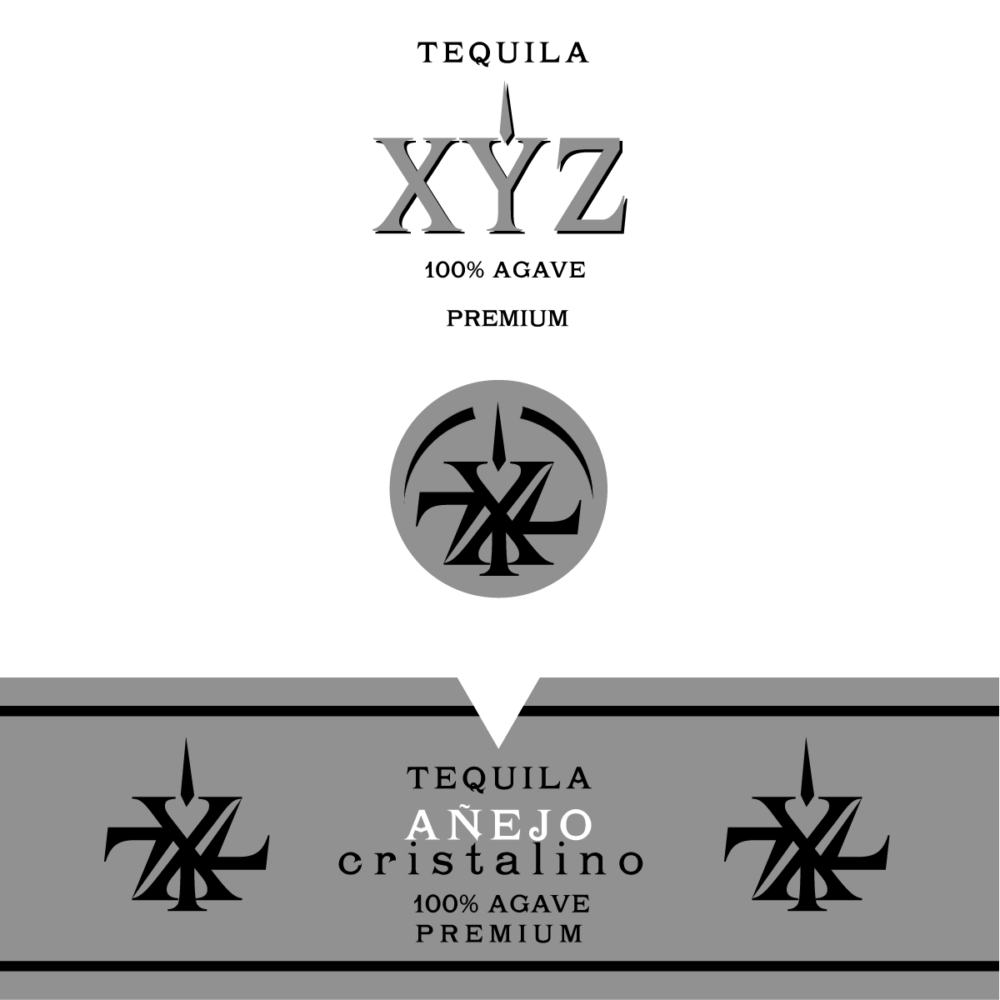 Tequila X y Z Añejo Cristalino