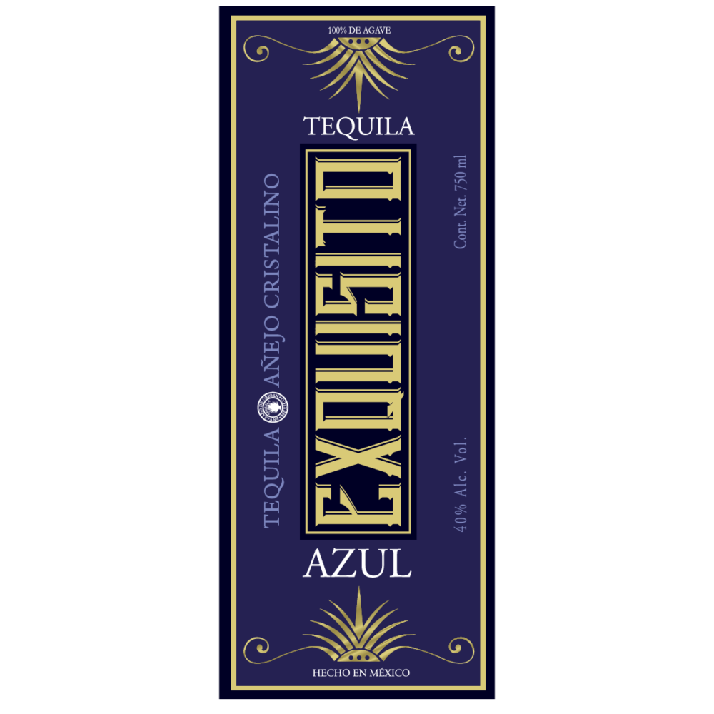 Tequila Exquisito Azúl Tequila Añejo Cristalino