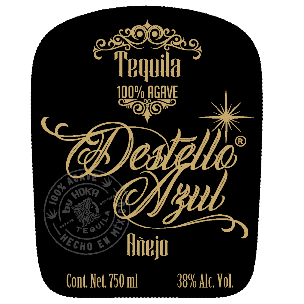 Tequila Destello Azúl Añejo