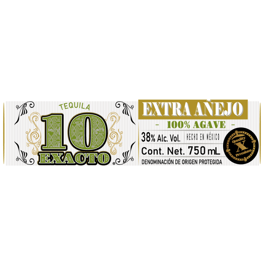 Tequila 10 Exacto Extra Añejo